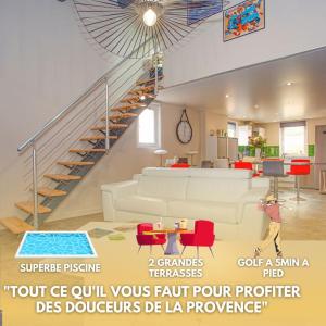 Villas Villa - 6pers - Piscine - Terrasses - Golf a 5min : photos des chambres