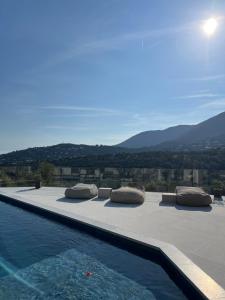 Villas Villa contemporaine vue sur mer a Cavalaire : photos des chambres