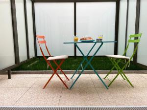 Appartements Studio Spacieux 4 Personnes avec Terrasse privee & Bureau - Gare a 4min, Paris en 30min : photos des chambres