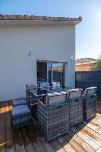 Maisons de vacances Maison Les portes de l'Ocean avec jacuzzi 8/10P : photos des chambres