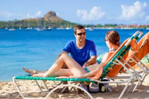 Reduit Beach, Rodney Bay, Gros Islet, Saint Lucia, Caribbean.