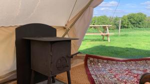 Home Farm Radnage 5 Glamping Bell Tent, with Log Burner and Fire Pit