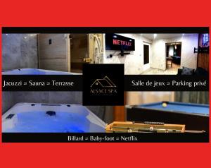 Appartements Maison privative Spa Jacuzzi Sauna Salle de jeux : Appartement 2 Chambres