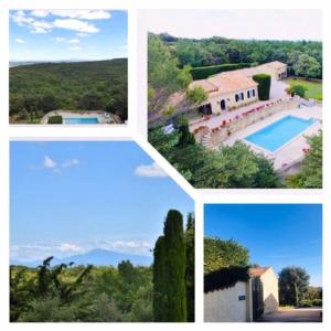 Villas Mas piscine au milieu des vignes avec vue magique : photos des chambres