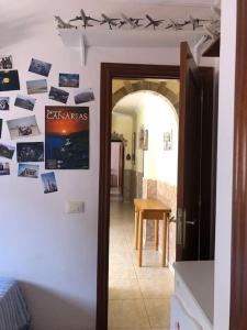 Canarian flat near the wild beach