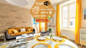 Appartements L'Escale du Chateau a 500m du LAC rue Carnot : Appartement 1 Chambre