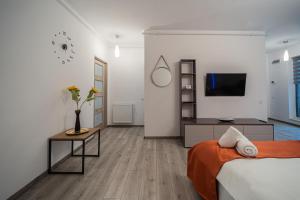 Old town luxury in new building.