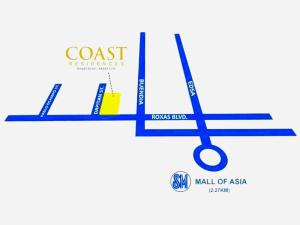 Coast Residences - 2 Bedroom with Balcony facing Mall of Asia, Manila Bay & Pool View