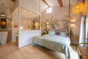 B&B / Chambres d'hotes Songes de vigne : Chambre Double avec Baignoire Spa - Non remboursable