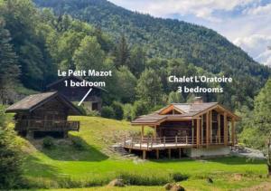 Chalets Chalet L'Oratoire & Mazot - Renovated Historic Chalet - Huge Garden & Separate Cabin for 2 : photos des chambres