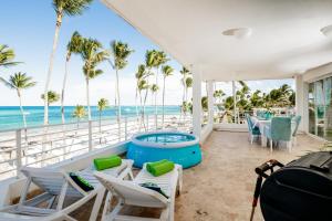 Beachfront Punta Cana Condo for Rent - Ocean View, Private Terrace, and BBQ