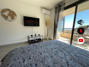 Appartements NEW Studio, piscine et vue mer • proche de Monaco : photos des chambres