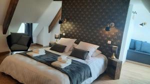 B&B / Chambres d'hotes Manoir de Pierreville : Chambre Double