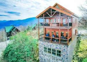 Serenity Summit Cabin with Amazing Mountain Views, Indoor Pool, Fire Pit and Hot Tub - Norton Creek Ranch