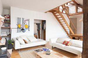 Appartements 120 m with terrace - in the heart of the Marais : photos des chambres