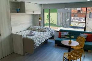 APTOTIV209 - Espectacular aparta estudio tipo loft - Chapinero - Wifi - TV - Calderón Tejada