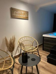 Chalets Roulotte la Boheme est son Spa en Baie de Somme : photos des chambres