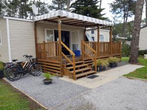 Maisons de vacances Mobile home 79900 TyBreizh Holidays at the Dunes of Contis 3 without fun pass : photos des chambres