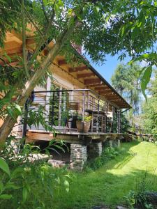 Góralskie domy w Łostówce