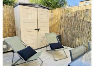 Appartements Logement renove en residence, climatise, terrasse : photos des chambres