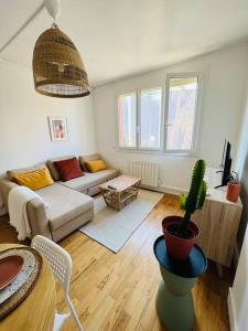 Appartements Le Central 2 F2 cosy et lumineux Elbeuf : photos des chambres