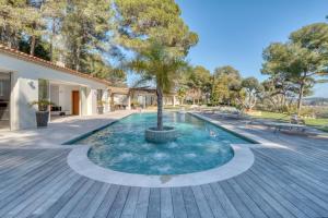 Villas Exceptional property with panoramic sea view over the Bay of Cannes : photos des chambres