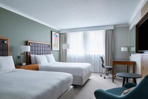 Deluxe Double Room with Two Double Beds room in Leeds Marriott Hotel