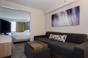 Studio with Two Queen Beds, Trundle Bed and Adapted Tub - Mobility Accessible room in SpringHill Suites by Marriott Charlotte / Concord Mills Speedway