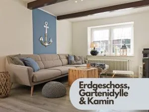 Smittshörn 3 - Nordsee Erdgeschosswohnung mit eingezäunten Garten, Kamin und Lounge! - Berdum
