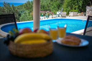 Mljet, old stone apartment with pool in nature 