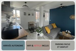 Appartements Studio Carnot - Proche Docks 76, Kindarena et centre ville de ROUEN - Stationnement gratuit - NETFLIX - WIFI : photos des chambres