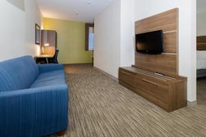 Queen Suite with Two Queen Beds and Sofa Bed room in Holiday Inn Express Hotel & Suites Swansea an IHG Hotel