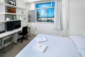 Studio frente mar no Leme para 2 pessoas