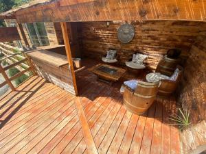 Chalets Le chalet au bord du lagon : photos des chambres