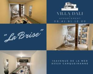 Appartements VILLA DALI Appartement Grande TERRASSE-Cuisine-Clim-wifi-Parking-2min de la PLAGE : photos des chambres