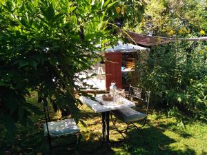 Tentes de luxe La Yourte du Jardin Cache : photos des chambres