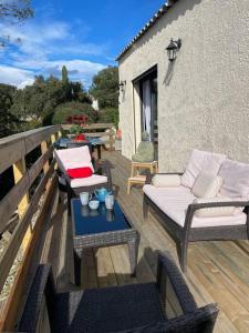 Chalets Maisonnette avec grande terrasse : photos des chambres