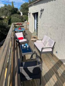 Chalets Maisonnette avec grande terrasse : photos des chambres