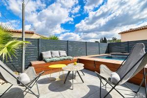 Villas Beautiful villa with pool in the heart of a residential area of Marseille : photos des chambres