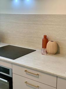 villa bleu marine chic calme et jardin