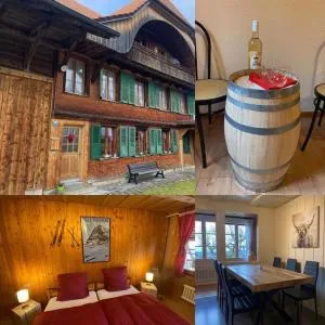 Wohnen mit Blick auf Eiger - ehemaliges Bauernhaus - 2 Schlafzimmer - Guggisberg