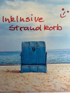 Weitblick - mit Strandkorb, mehr Meer geht nicht