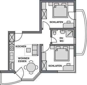 Standard Apartment room in Apart Bergkristall