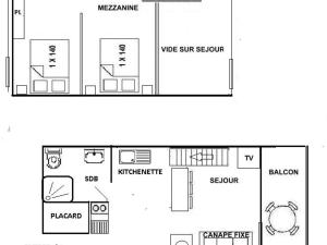 Studio mezzanine au sud, Les Saisies, 4 pers. - FR-1-594-307