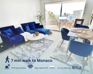 Appartements Luxurious flat at 5 min by walk to Monaco, free parking and sea view : photos des chambres