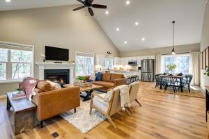 Chic Wisconsin Retreat with Deck, Grill and Fire Pit!