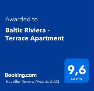 Baltic Riviera Terrace Apartment