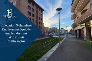 Maisons d'hotes HOMEY Coloc goodLife - Colocation moderne - Chambres privees - Wifi et Netflix - Au pied du tram pour Geneve : photos des chambres