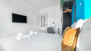 Maisons d'hotes HOMEY Coloc goodLife - Colocation moderne - Chambres privees - Wifi et Netflix - Au pied du tram pour Geneve : photos des chambres