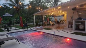 oasis with pool near Panama Canal